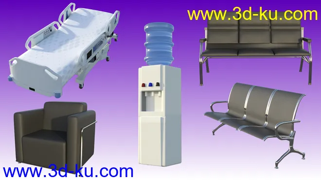 Hospital Hallway模型的图片2