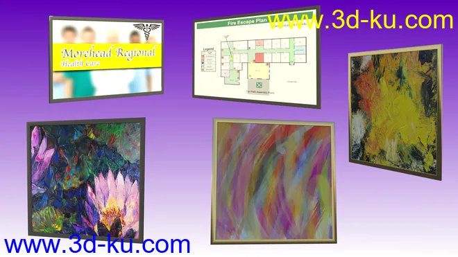 Hospital Hallway模型的图片3