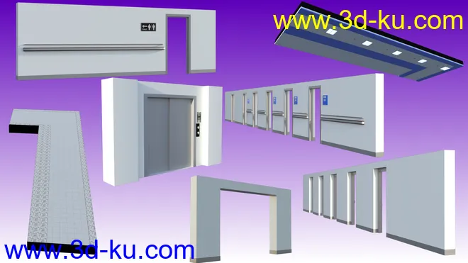 Hospital Hallway模型的图片4