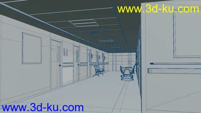 Hospital Hallway模型的图片6