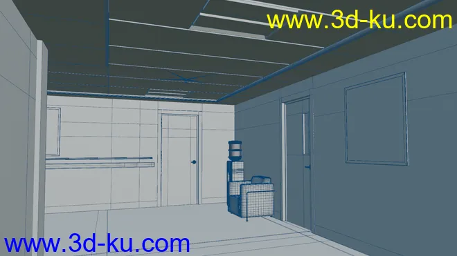 Hospital Hallway模型的图片7