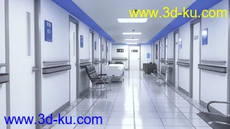 3D打印模型Hospital Hallway的图片