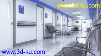3D打印模型Hospital Hallway的图片
