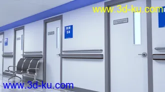 3D打印模型Hospital Hallway的图片