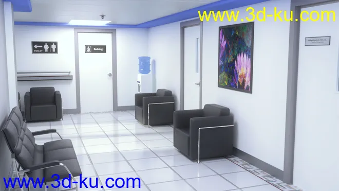 Hospital Hallway模型的图片12