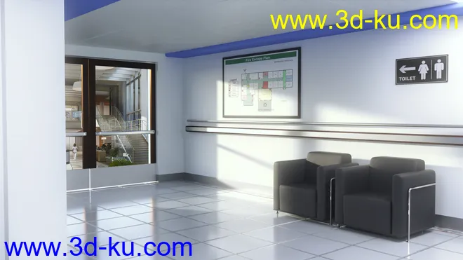 Hospital Hallway模型的图片13