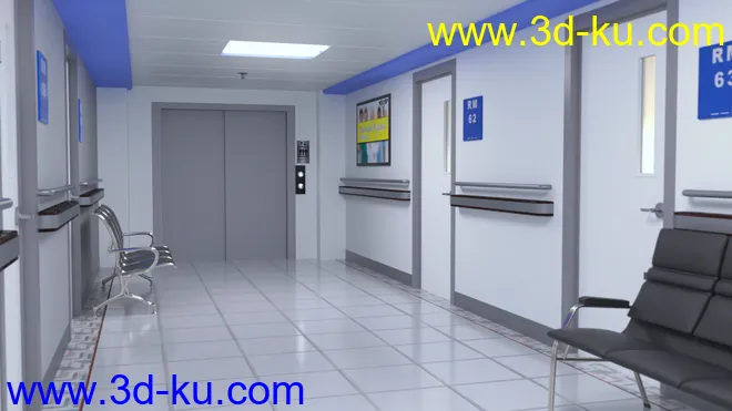 Hospital Hallway模型的图片15
