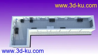 3D打印模型Hospital Hallway的图片