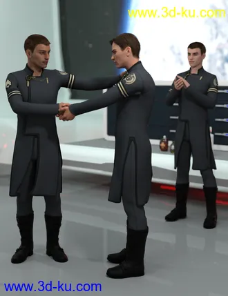 3D打印模型Human Interaction Poses for Genesis 8的图片