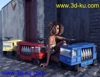 3D打印模型Iddy Biddy Milk Float的图片