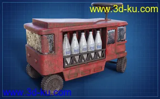 3D打印模型Iddy Biddy Milk Float的图片