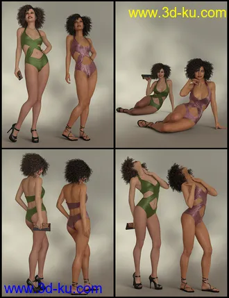 3D打印模型IGD Sophisticate Poses for Genesis 8 Female的图片