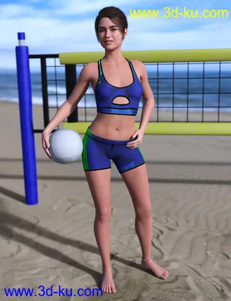 3D打印模型IM Volleyball Poses for Genesis 8 Female的图片