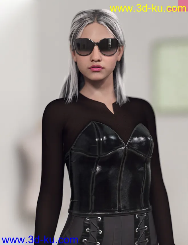 Imoen HD with HD Expressions for Genesis 8.1 Female模型的图片5