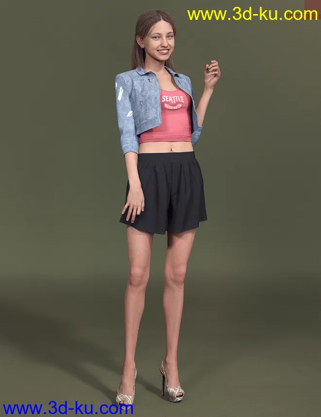 Imoen HD with HD Expressions for Genesis 8.1 Female模型的图片8