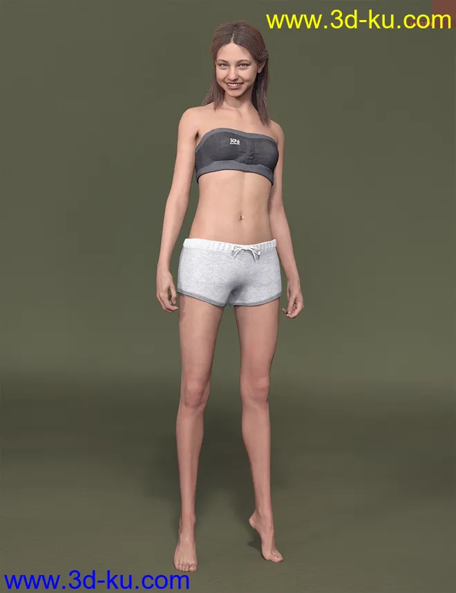 Imoen HD with HD Expressions for Genesis 8.1 Female模型的图片9