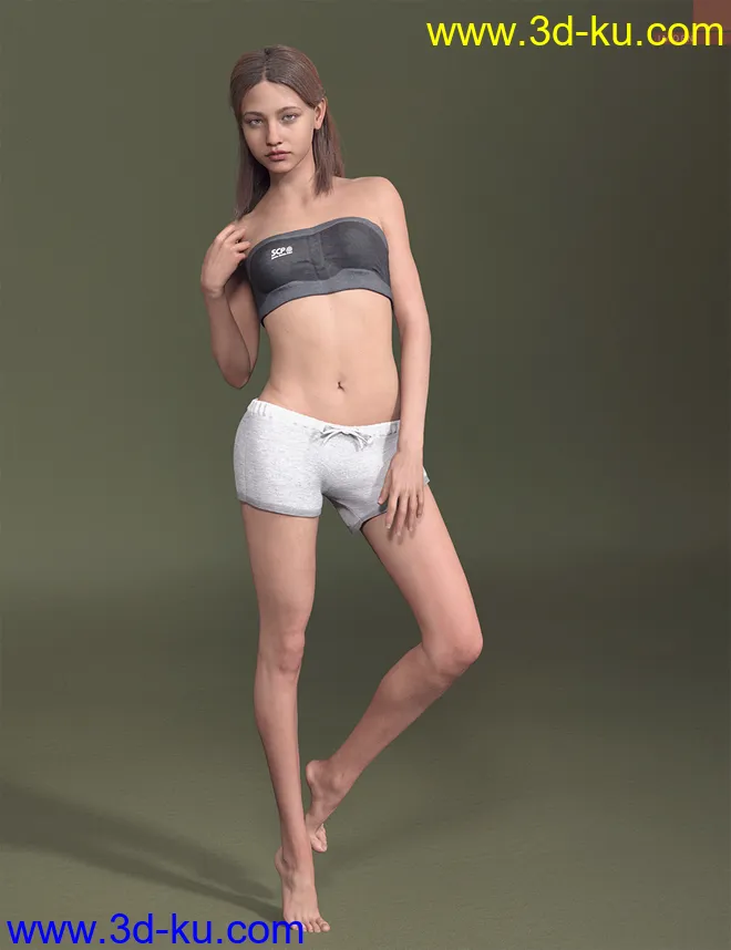 Imoen HD with HD Expressions for Genesis 8.1 Female模型的图片10