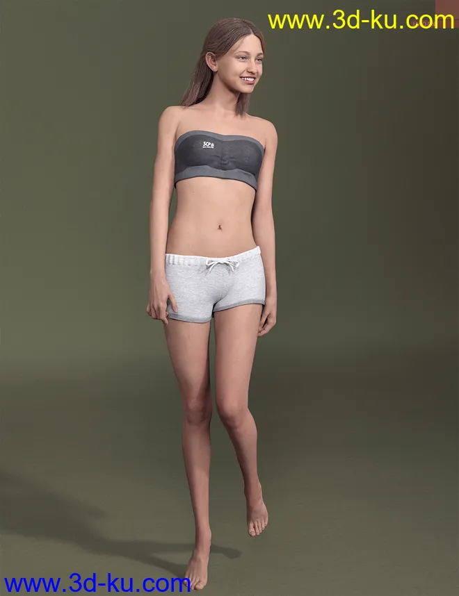 Imoen HD with HD Expressions for Genesis 8.1 Female模型的图片11