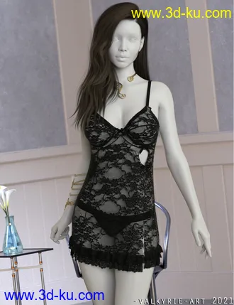 3D打印模型InStyle - dForce Anastasia Sexy Night Suit for G8F @ G8.1F的图片