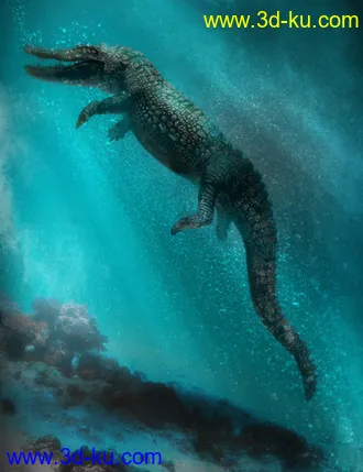 3D打印模型Iray Alligator by AM的图片