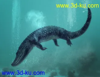3D打印模型Iray Alligator by AM的图片