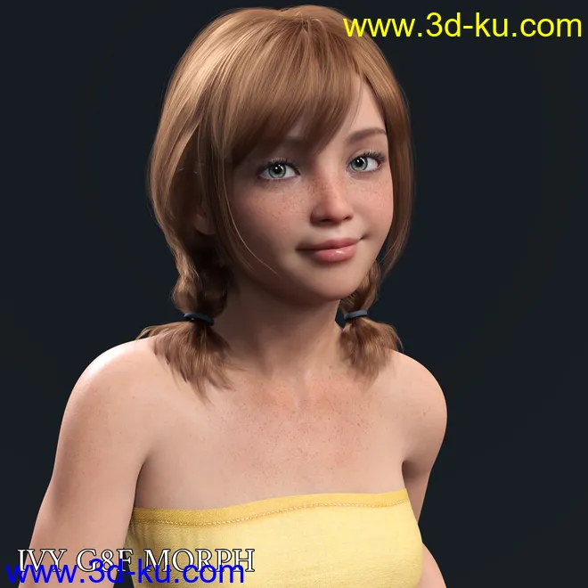 Ivy Character Morph For Genesis 8 Females模型的图片1