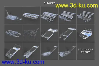 3D打印模型JW 3D Water Props Vol. 2的图片