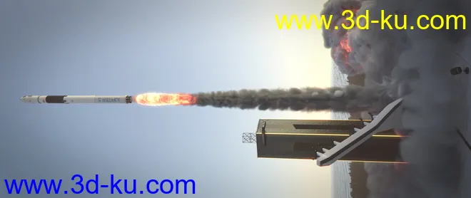 KA Rocket Launch VDB模型的图片3