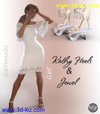 3D打印模型Kathy Heels and Jewel G8F的图片