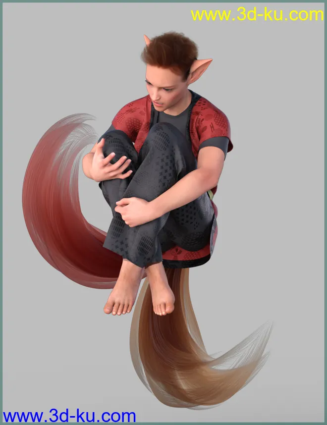 Kitsune Pose Bundle for Genesis 8.1模型的图片10