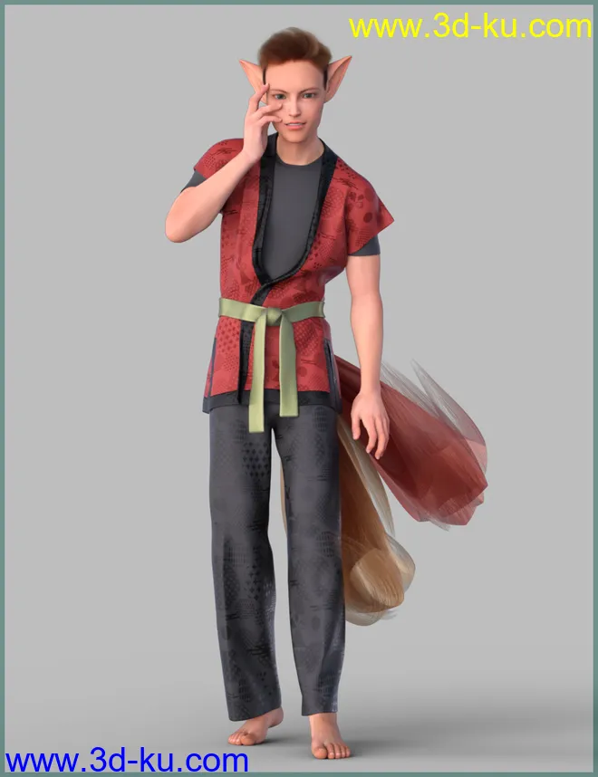 Kitsune Pose Bundle for Genesis 8.1模型的图片11