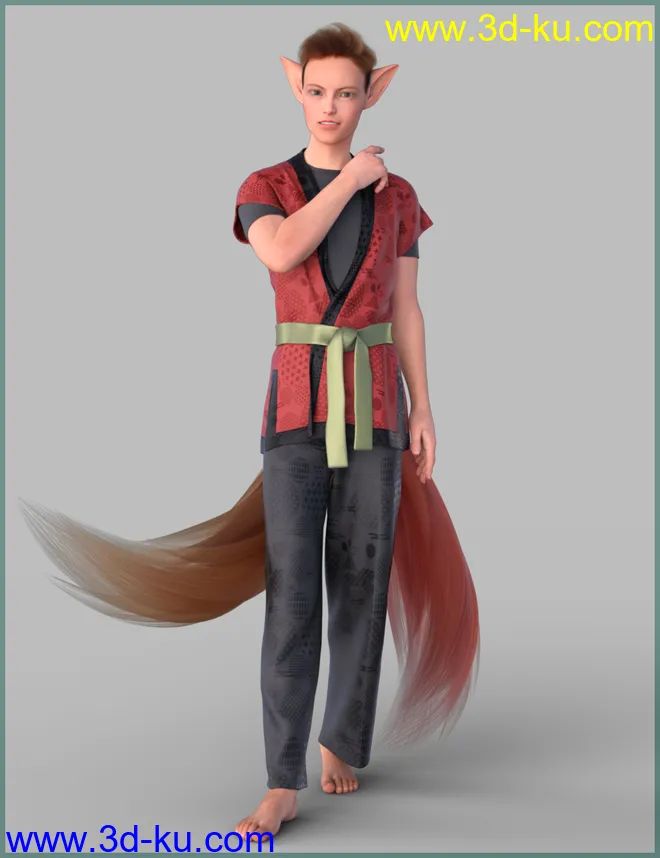 Kitsune Pose Bundle for Genesis 8.1模型的图片13