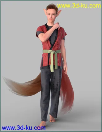3D打印模型Kitsune Pose Bundle for Genesis 8.1的图片