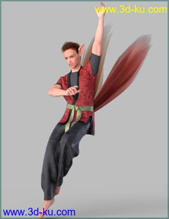 3D打印模型Kitsune Pose Bundle for Genesis 8.1的图片