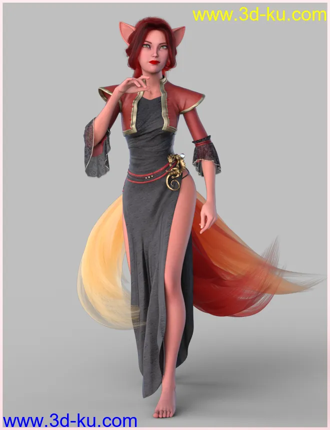 Kitsune Pose Bundle for Genesis 8.1模型的图片20