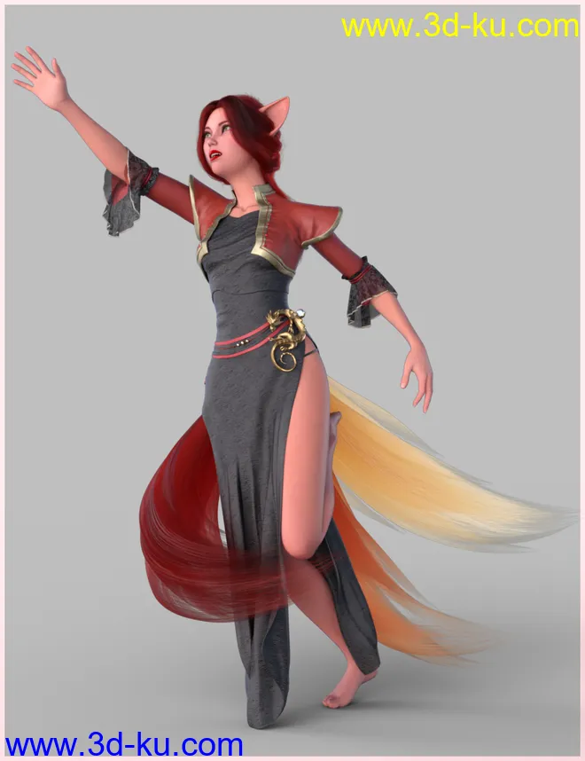 Kitsune Pose Bundle for Genesis 8.1模型的图片21