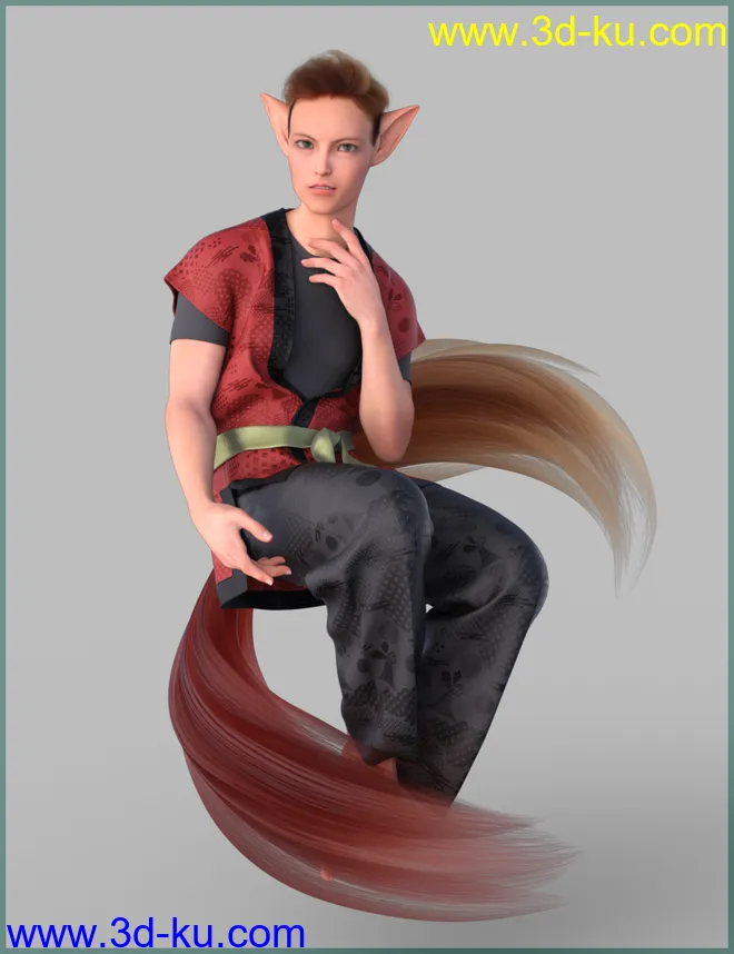 Kitsune Pose Bundle for Genesis 8.1模型的图片23