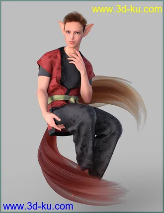 3D打印模型Kitsune Pose Bundle for Genesis 8.1的图片