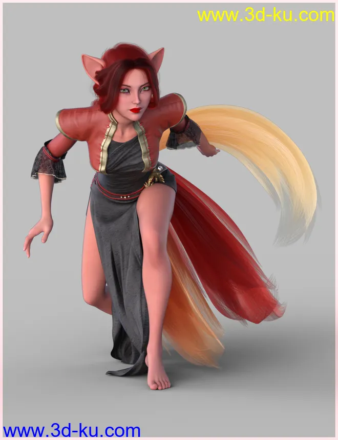 Kitsune Pose Bundle for Genesis 8.1模型的图片25