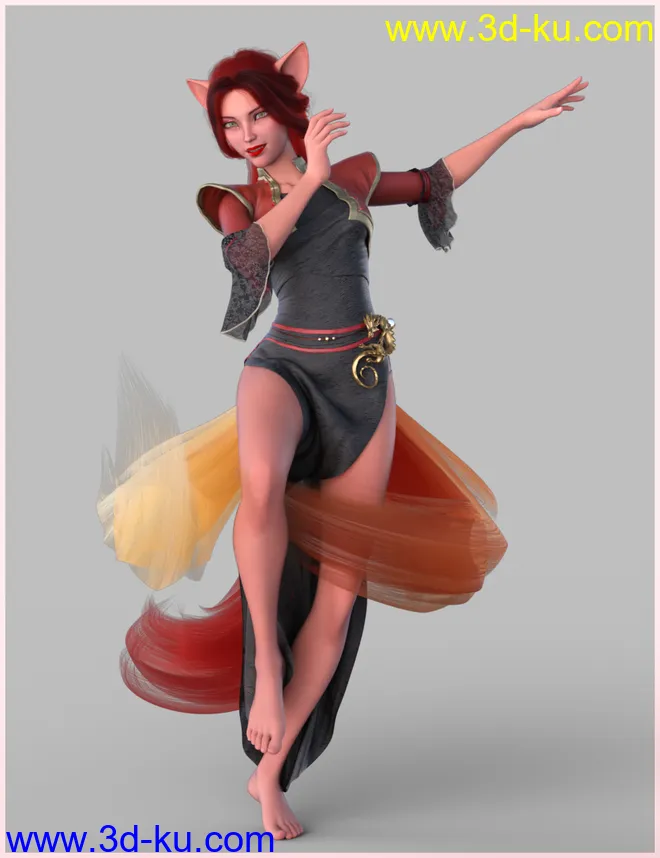Kitsune Pose Bundle for Genesis 8.1模型的图片26