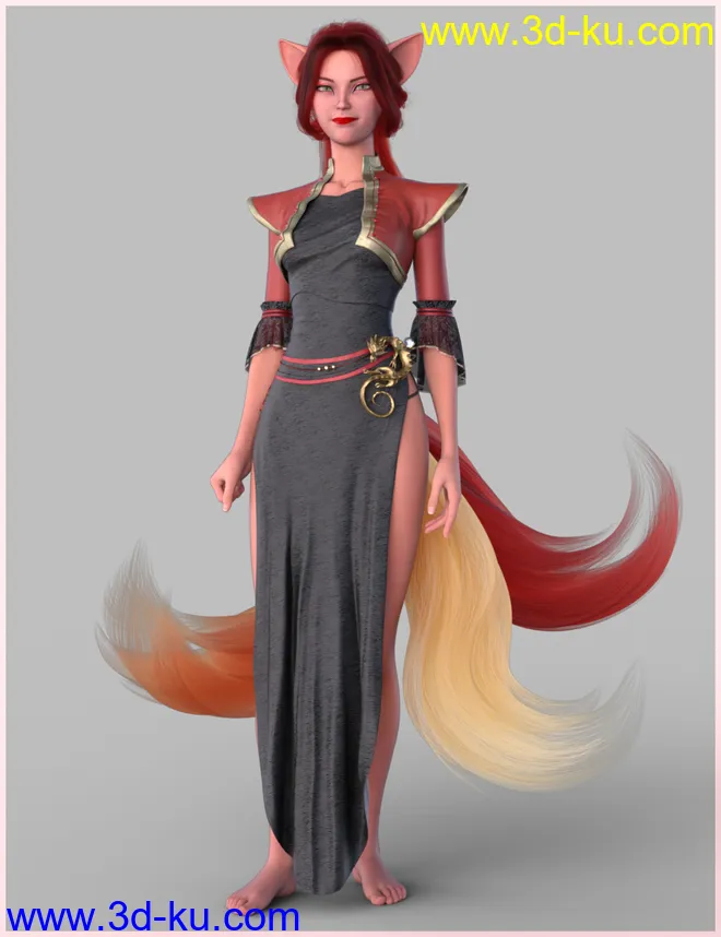 Kitsune Pose Bundle for Genesis 8.1模型的图片28