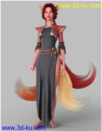 3D打印模型Kitsune Pose Bundle for Genesis 8.1的图片