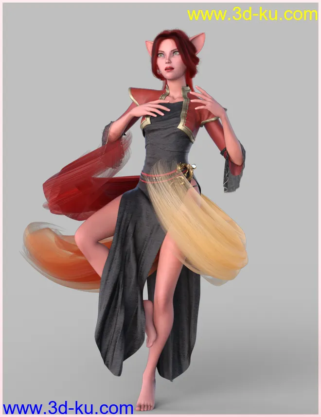 Kitsune Pose Bundle for Genesis 8.1模型的图片29