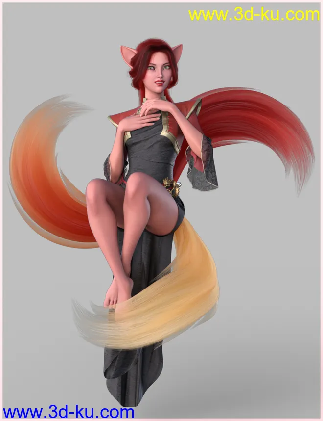 Kitsune Pose Bundle for Genesis 8.1模型的图片32