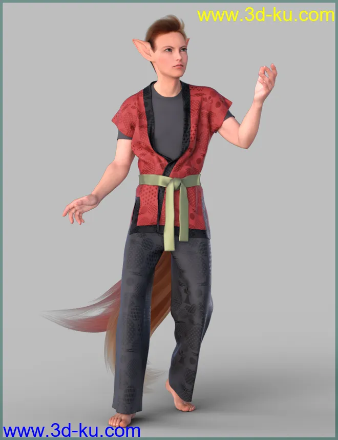 Kitsune Pose Bundle for Genesis 8.1模型的图片34