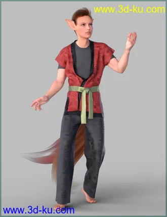 3D打印模型Kitsune Pose Bundle for Genesis 8.1的图片