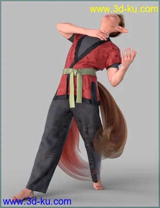 3D打印模型Kitsune Pose Bundle for Genesis 8.1的图片