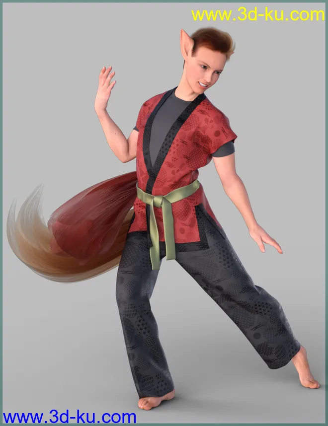 Kitsune Pose Bundle for Genesis 8.1模型的图片57