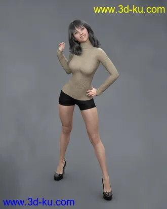 3D打印模型KrashWerks FAITH for Genesis 8 Female的图片