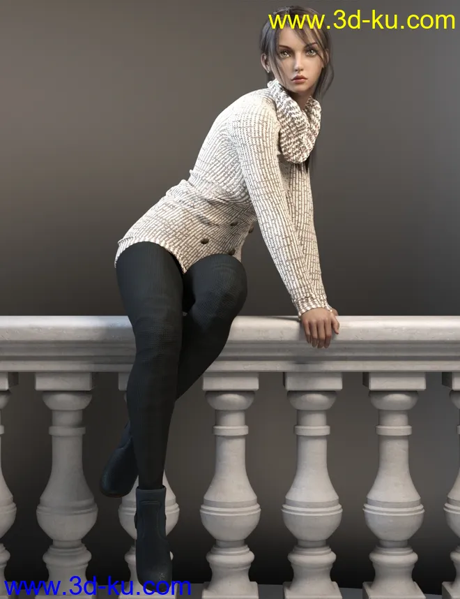 Kuroko for Genesis 8 Female模型的图片2